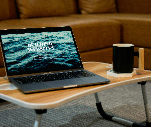 Laptop with graphic design